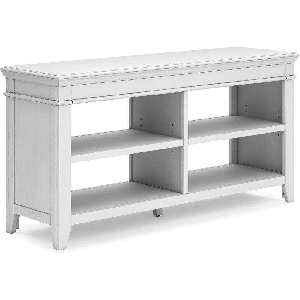 imageSignature Design by Ashley Kanwyn Classic Credenza with 2 Adjustable Shelves WhiteWhite