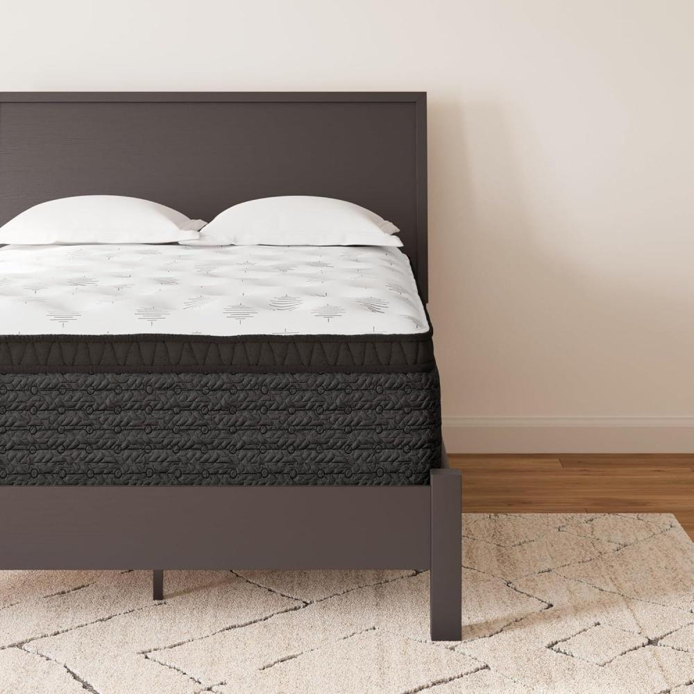 imageSignature Design by Ashley King Size Ultra Luxury 16 Inch Hyper Cool Euro Top Hybrid Mattress with Cooling Gel Memory Foam Fiberglass Free Mattress In A Box