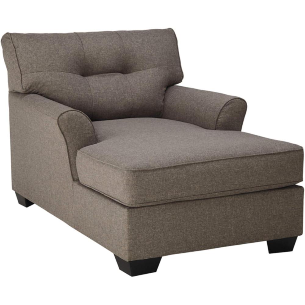 imageSignature Design by Ashley Mahoney Contemporary Tufted Upholstered Chaise BeigeTaupe