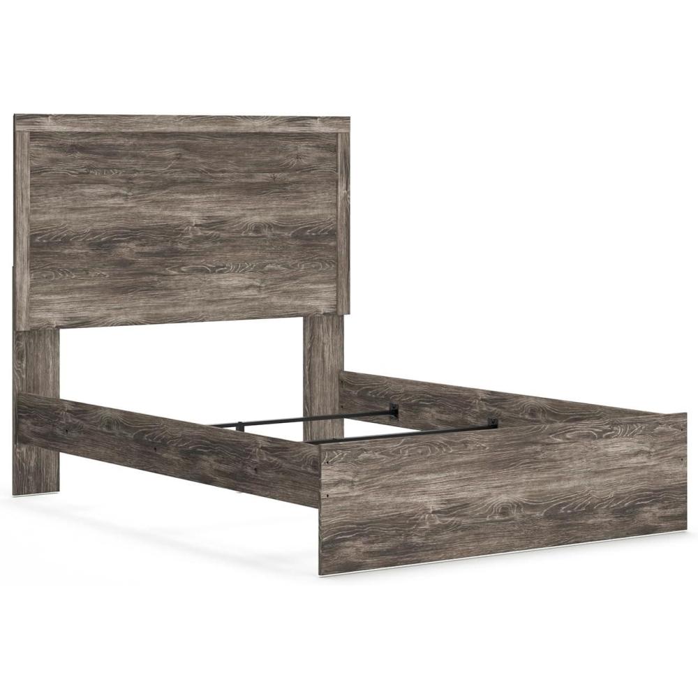 imageSignature Design by Ashley Stelsie Vintage SmoothGliding 6Drawer Dresser and Mirror with Safety Stop WhiteGrey