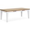 imageSignature Design by Ashley Ashbryn Casual Dining Table with 4 FeltLined Drawers for 8 People White ampamp Light Brown