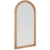 imageSignature Design by Ashley Dairville Casual Arched Full Length Wood Floor Mirror Light Brown