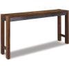imageSignature Design by Ashley Furniture Torjin Long Counter Height Table Seats up to 3 Wood 7213quot W x 16quot D x 36quot H 2tone BrownBrown
