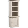 imageSignature Design by Ashley Havalance Farmhouse Left Pier Cabinet Modern Bookcase Vintage WhiteRight Cabinet