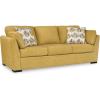 imageSignature Design by Ashley Keerwick Scandinavian 2in1 Sofa Sleeper with Folding Gel Memory Foam Mattress and 4 Pillows Queen YellowYellow