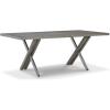 imageSignature Design by Ashley Krystanza Casual Dining Table with Cross Base Light Gray