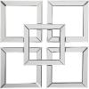 imageSignature Design by Ashley Quinnley Contemporary Geomeric Design Accent Mirror Silver