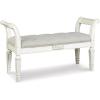 imageSignature Design by Ashley Realyn French Country Upholstered Tufted Accent Bench Antique WhiteRaelyn