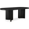 imageSignature Design by Ashley Rowanbeck Minimalist Dining Table for 8 People Black