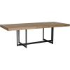 imageSignature Design by Ashley Tomtyn Casual Self Storing Leaf Dining Extension Table with Trestle Base Light Brown