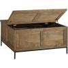 imageSignature Design by Ashley Torlanta Casual LiftTop Coffee Table with Hinged Design and Storage Light Brown ampamp Black