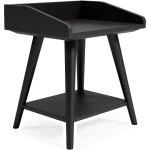 Signature Design by Ashley Blariden Modern Accent or End Table, White(Charcoal)