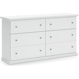 Signature Design by Ashley Bostwick Shoals Children’s Traditional 6 Drawer Dresser, White(White)