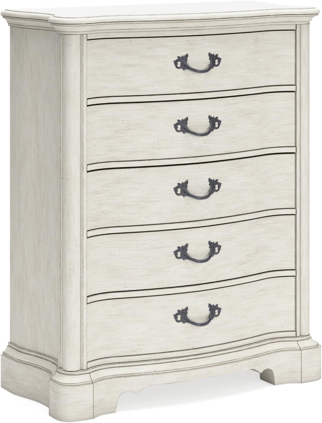 imageSignature Design by Ashley Arlendyne Traditional 9 Drawer Dresser with Feltlined Top Drawer for Bedroom WhiteWhite