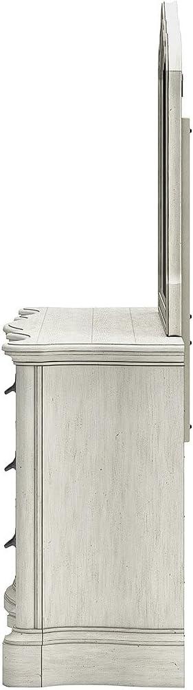 imageSignature Design by Ashley Arlendyne Traditional 9 Drawer Dresser with Feltlined Top Drawer for Bedroom WhiteWhite