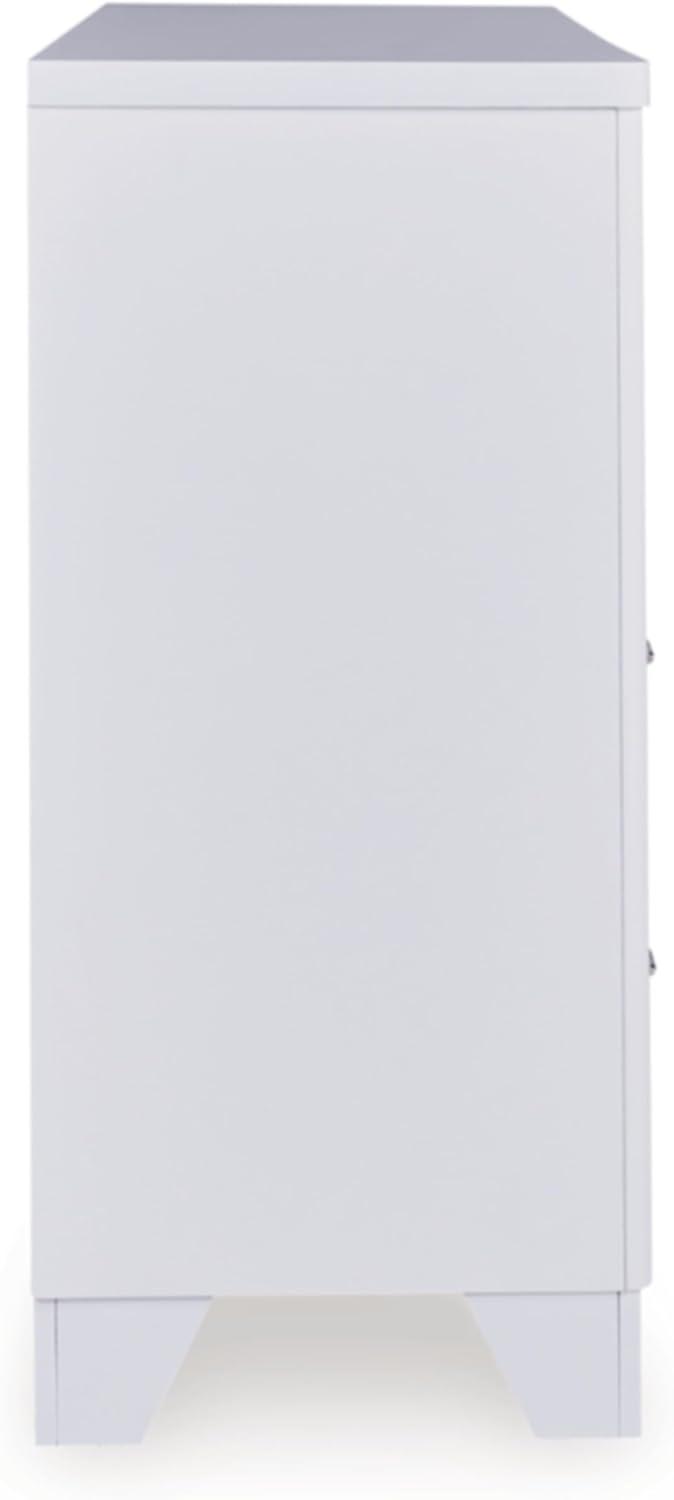 imageSignature Design by Ashley Arlendyne Traditional 9 Drawer Dresser with Feltlined Top Drawer for Bedroom WhiteWhite