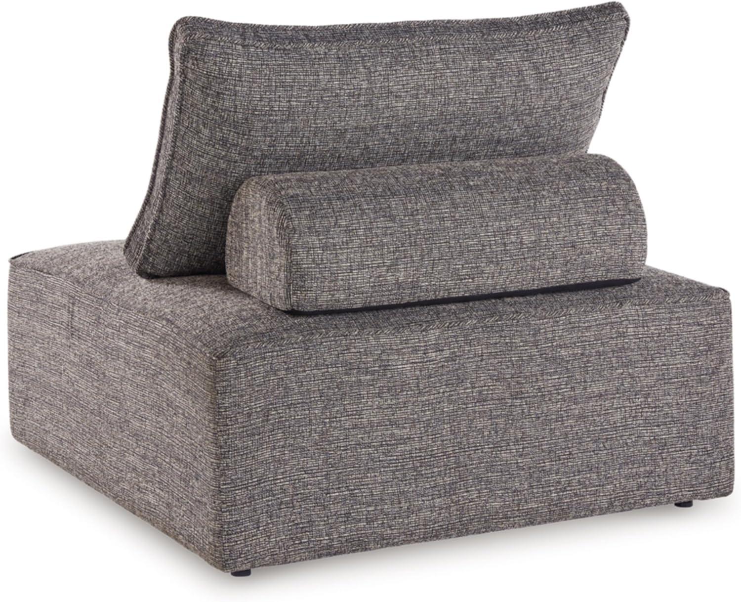 imageSignature Design by Ashley Bales Casual Modular Upholstered Armless Accent Chair with NonSlip Decking and Feet BlueGrey