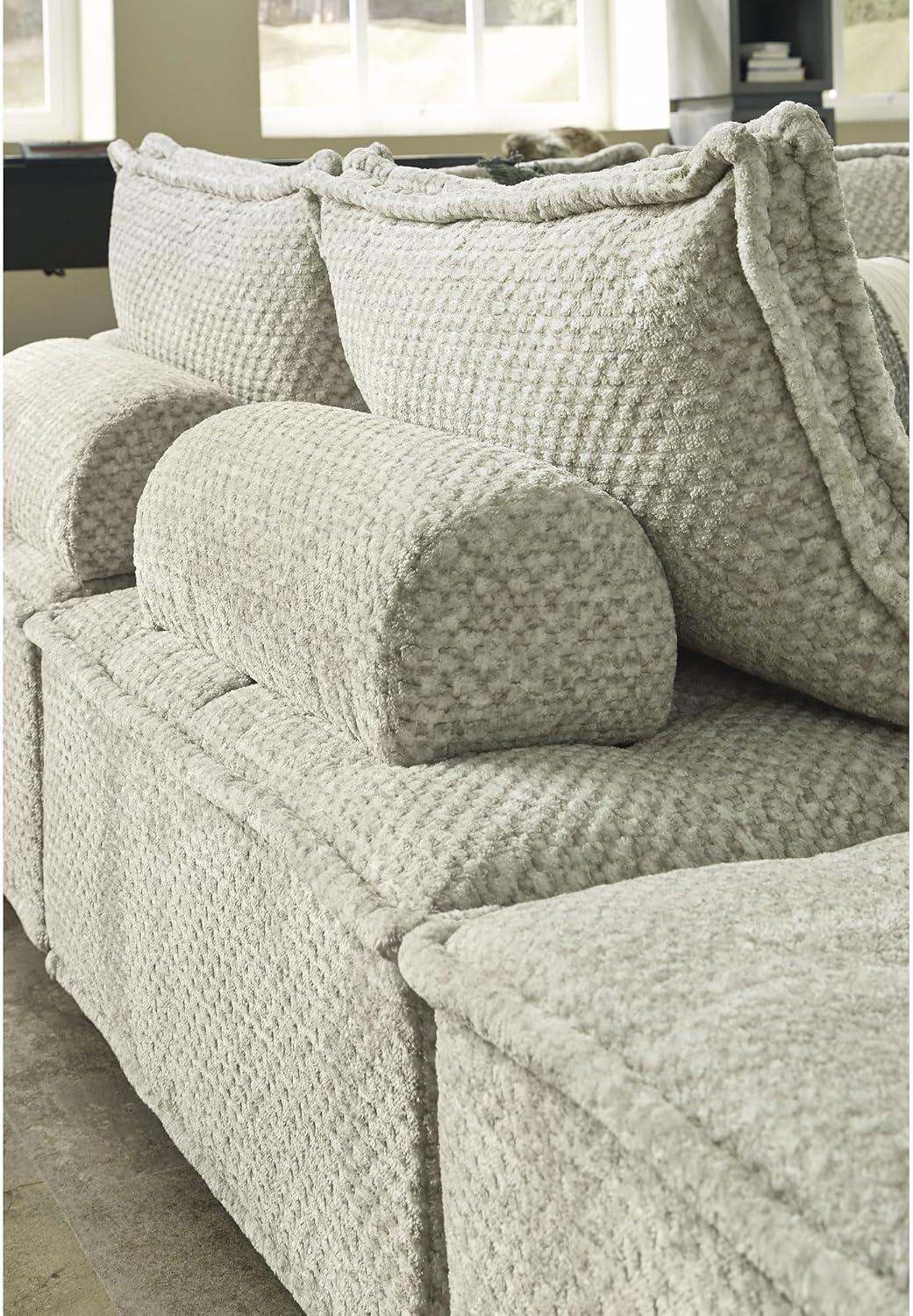 imageSignature Design by Ashley Bales Casual Modular Upholstered Armless Accent Chair with NonSlip Decking and Feet BlueTaupe