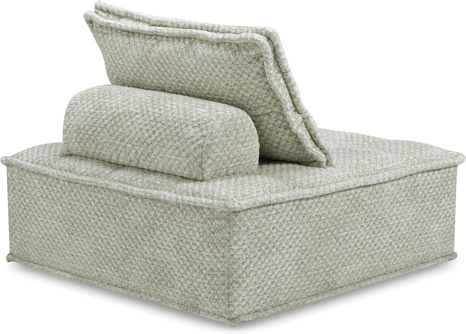 imageSignature Design by Ashley Bales Casual Modular Upholstered Armless Accent Chair with NonSlip Decking and Feet BlueTaupe