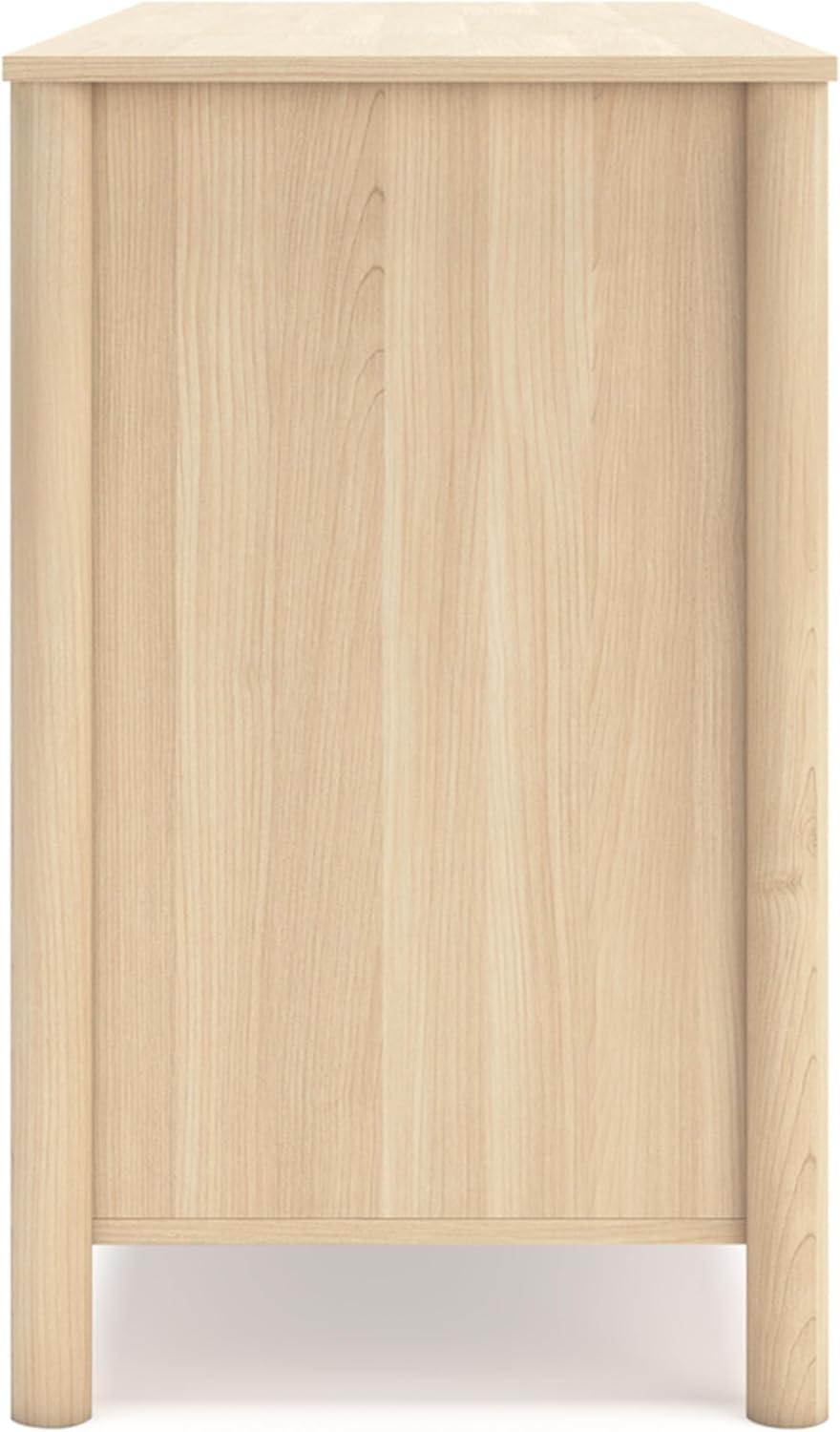 imageSignature Design by Ashley Bermacy Casual 6Drawer Dresser with Safety Stop Light BrownBeige