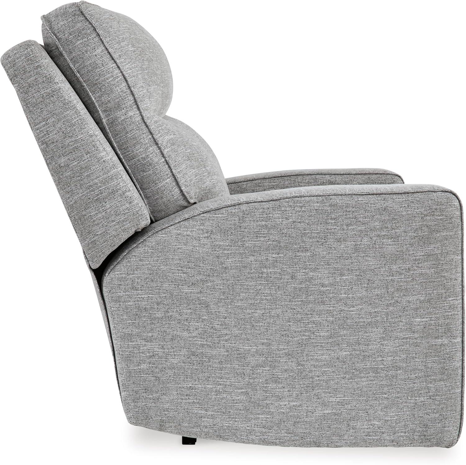 imageSignature Design by Ashley Biscoe Casual UV Resistant Power Reclining Sofa with Adjustable Headrest and USB Ports Light GrayLoveseat