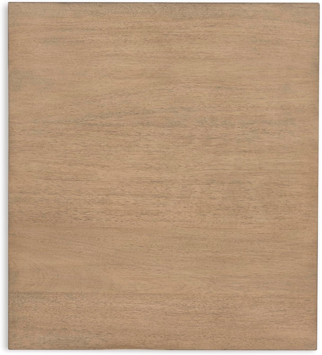 imageSignature Design by Ashley Bolanburg Farmhouse Rectangular End Table Plank Style Top Drawer Wood 24quot W x 27quot D x 25quot H 2tone Finish Antique CreamLight Brown Black