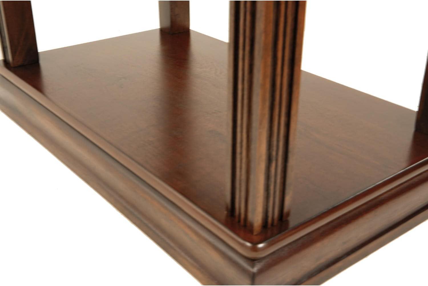 imageSignature Design by Ashley Breegin Chair Side End Table 1 Drawer 1 Fixed Shelf Veneers Wood 1313quot W x 2213quot D x 23quot H BrownMedium Brown