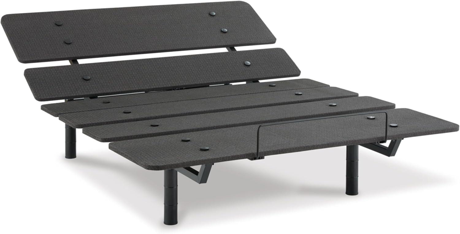 imageSignature Design by Ashley Cosmic Power Base Traditional Full Adjustable Base with Head and Foot Incline Wireless Remote and USB Ports Black