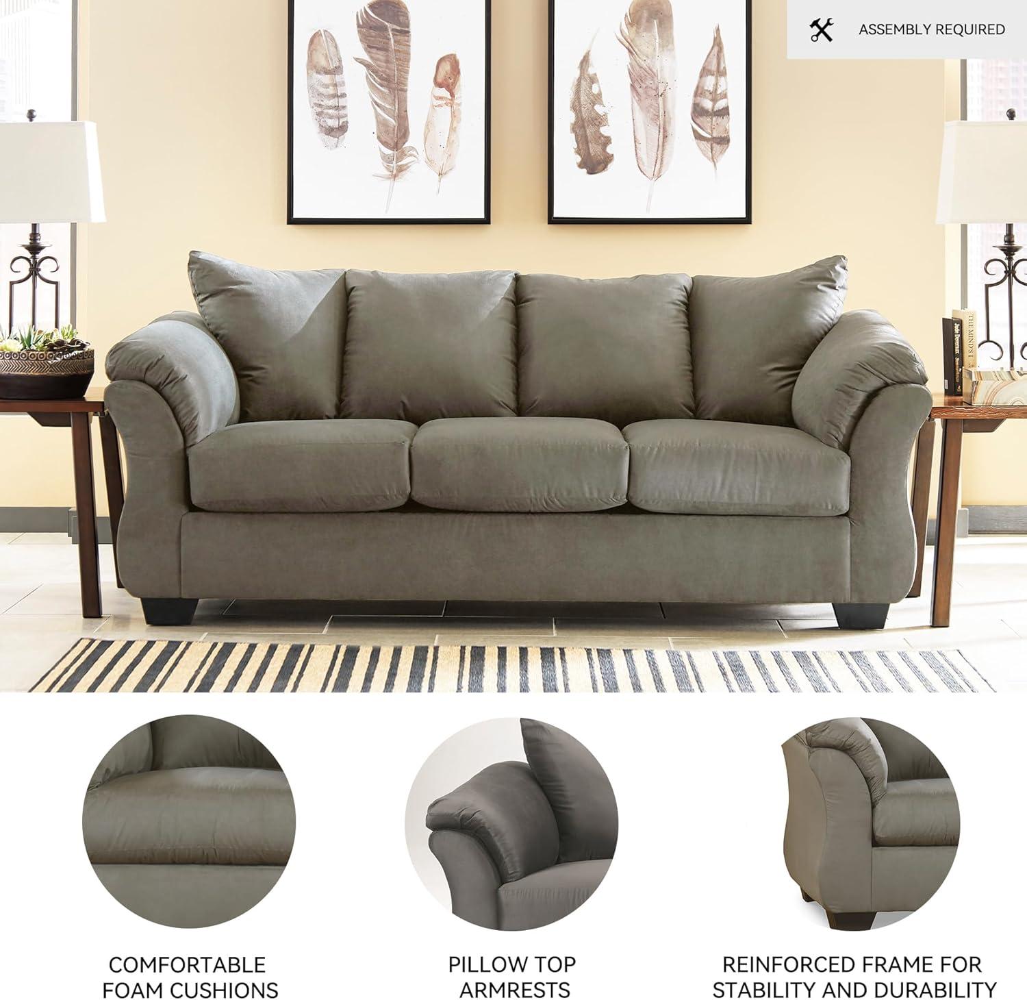 imageSignature Design by Ashley Darcy Classic Contemporary Sofa BlackGrey