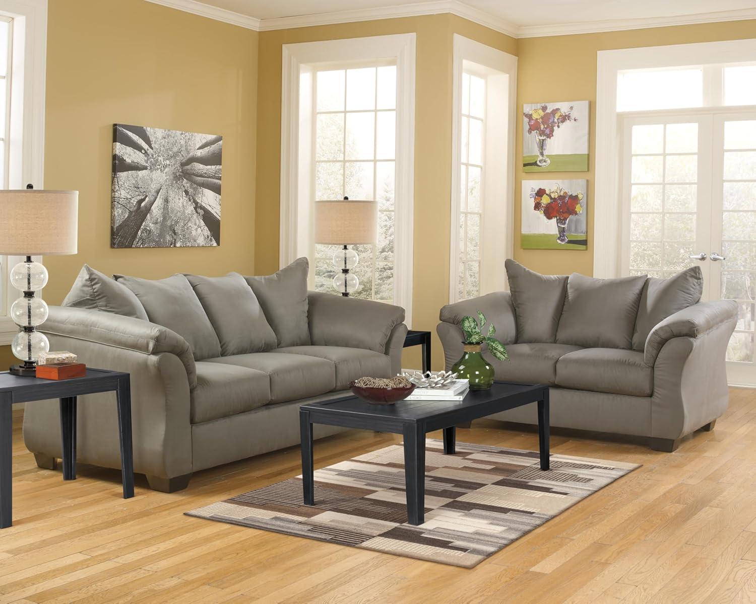 imageSignature Design by Ashley Darcy Classic Contemporary Sofa BlackGrey