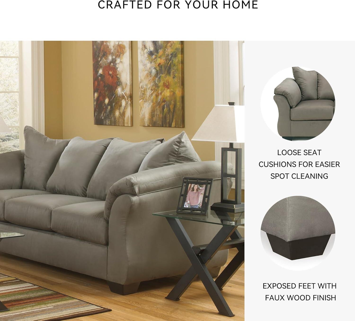 imageSignature Design by Ashley Darcy Classic Contemporary Sofa BlackGrey
