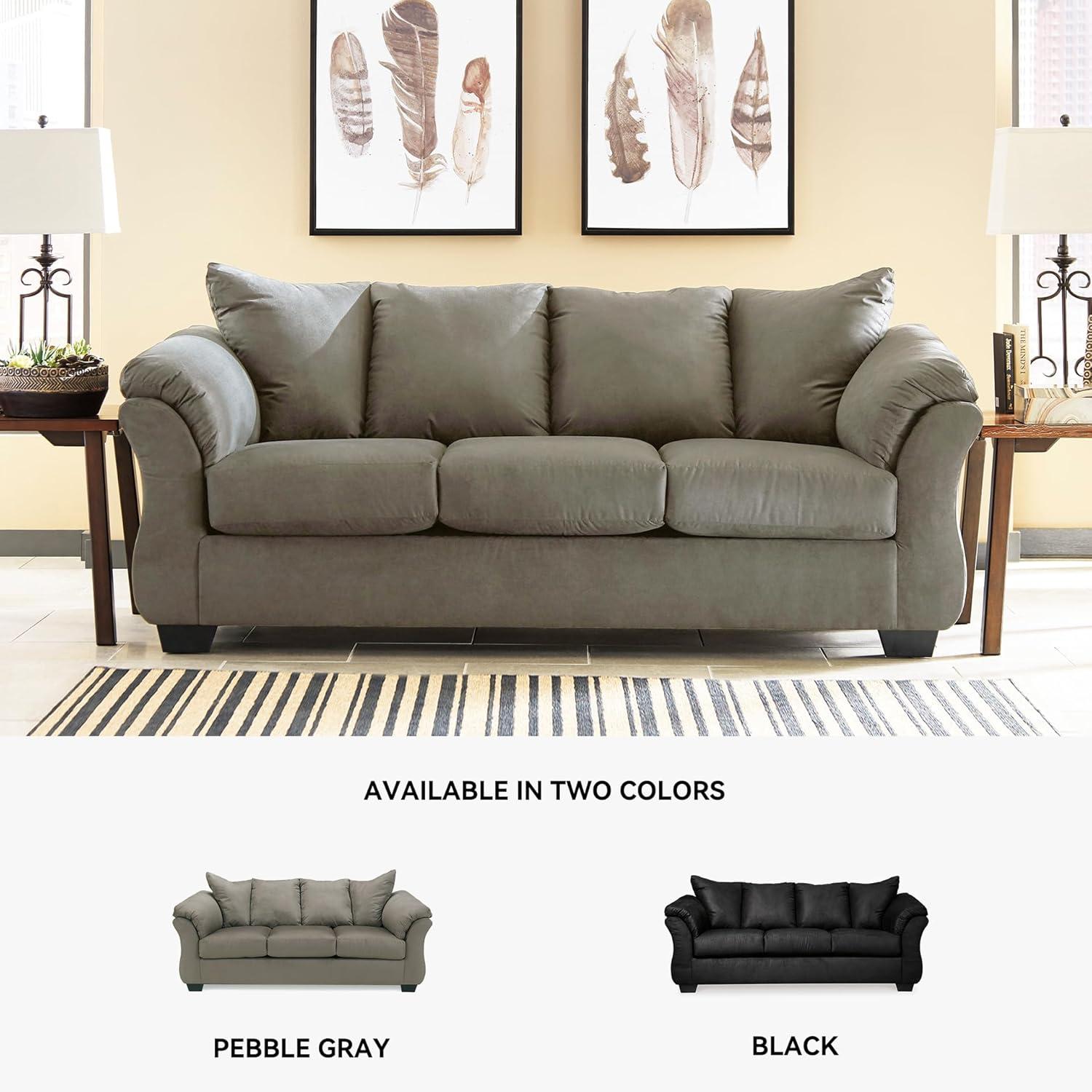 imageSignature Design by Ashley Darcy Classic Contemporary Sofa BlackGrey
