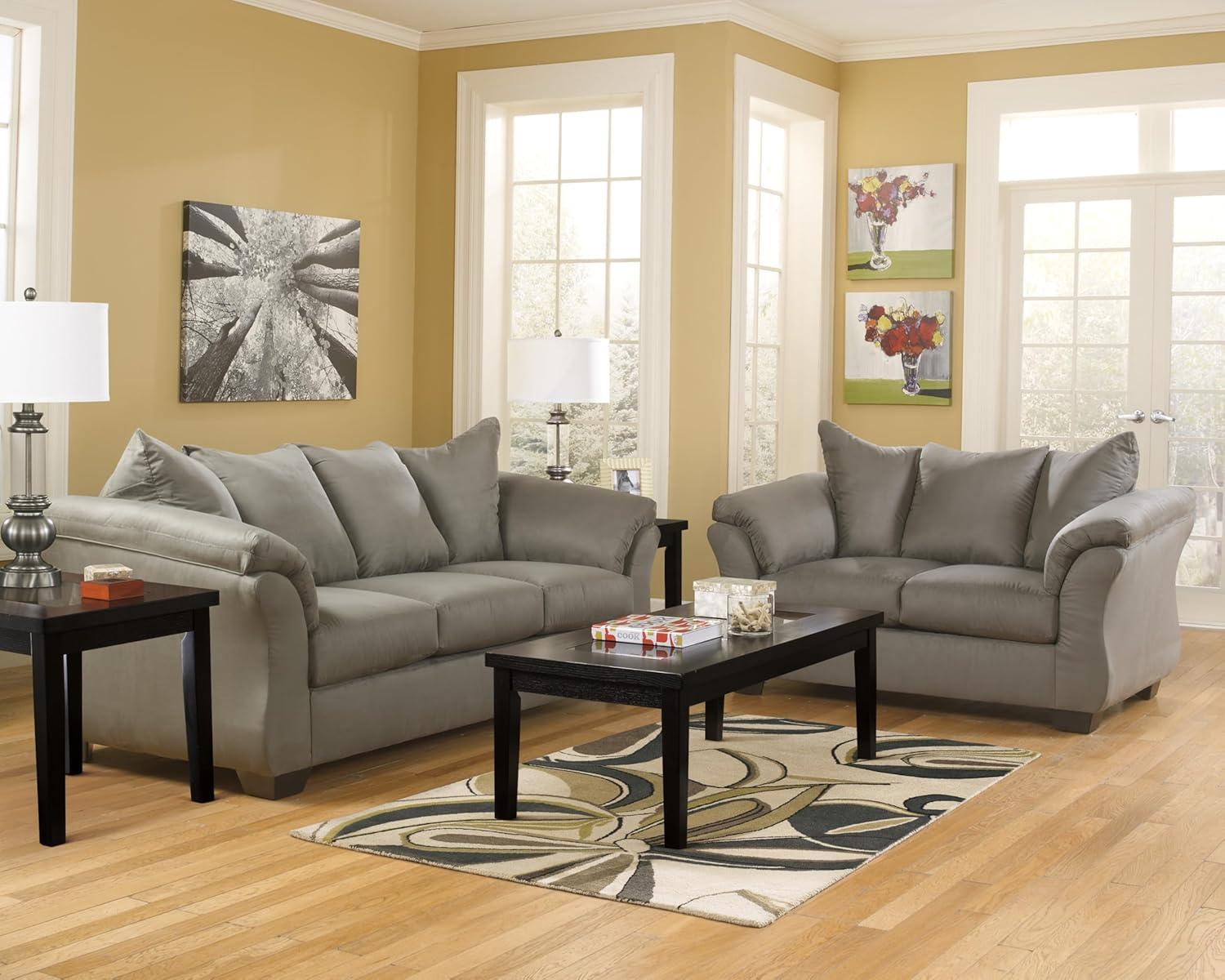 imageSignature Design by Ashley Darcy Classic Contemporary Sofa BlackGrey