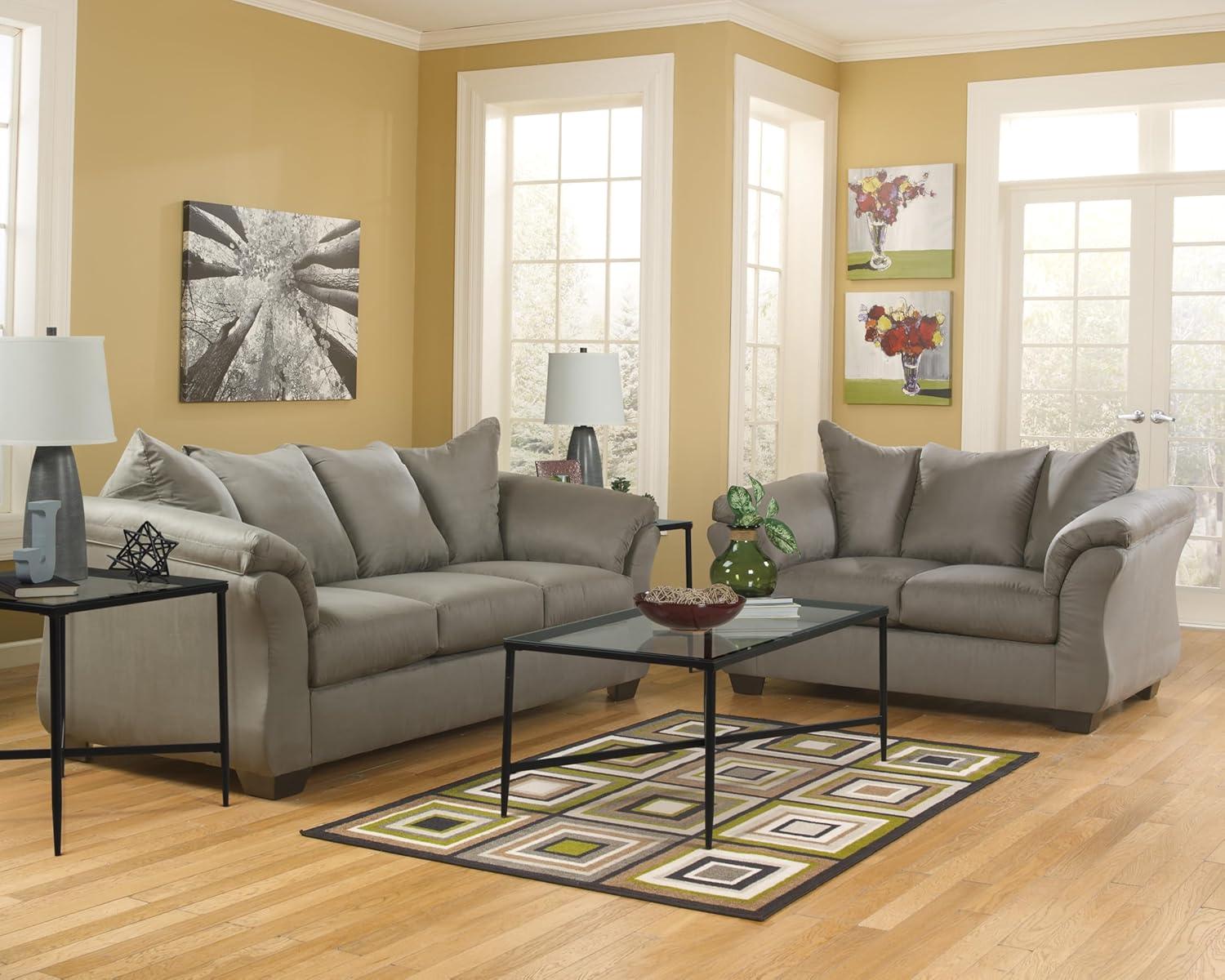 imageSignature Design by Ashley Darcy Classic Contemporary Sofa BlackGrey