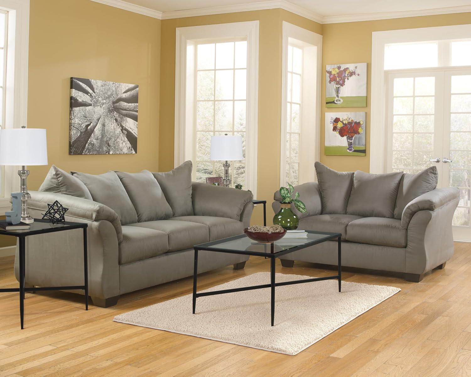 imageSignature Design by Ashley Darcy Classic Contemporary Sofa BlackGrey