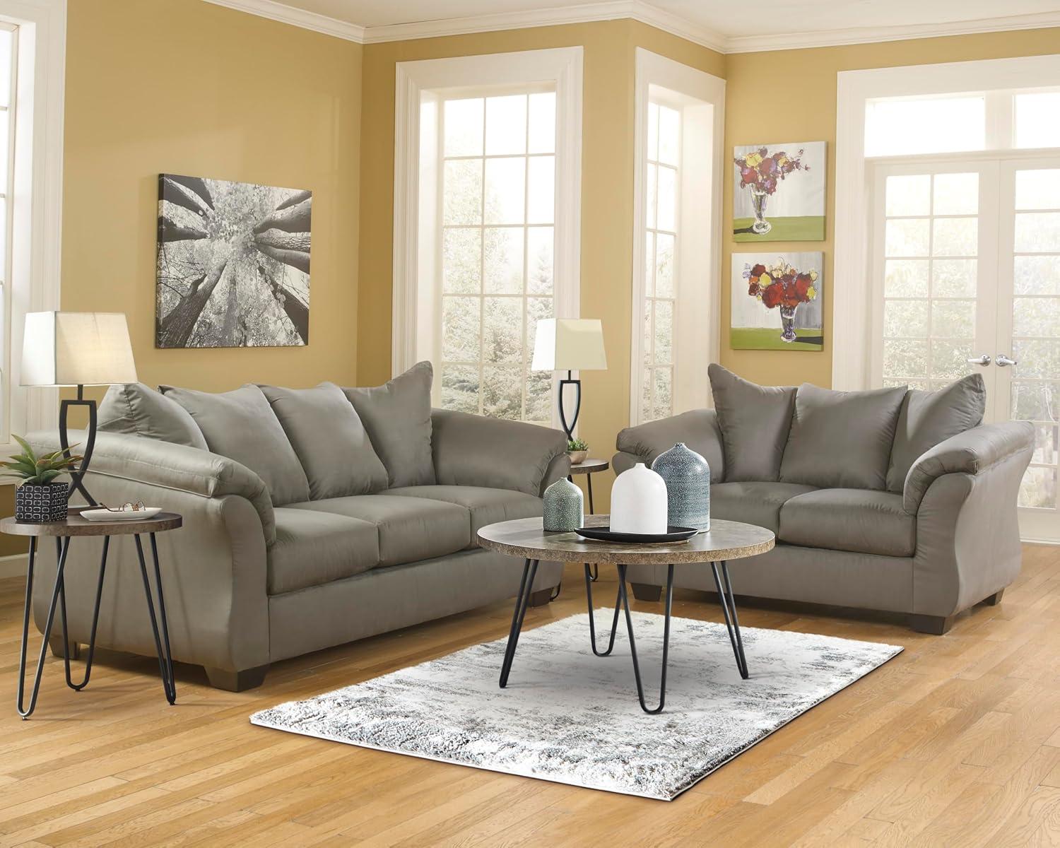 imageSignature Design by Ashley Darcy Classic Contemporary Sofa BlackGrey