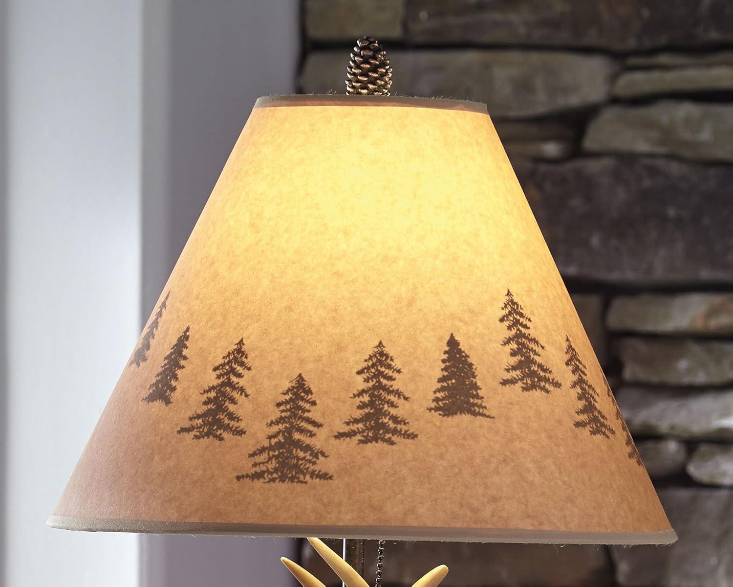 imageSignature Design by Ashley Derek Rustic Cabin Antler Lamp Set 2 Count Brown