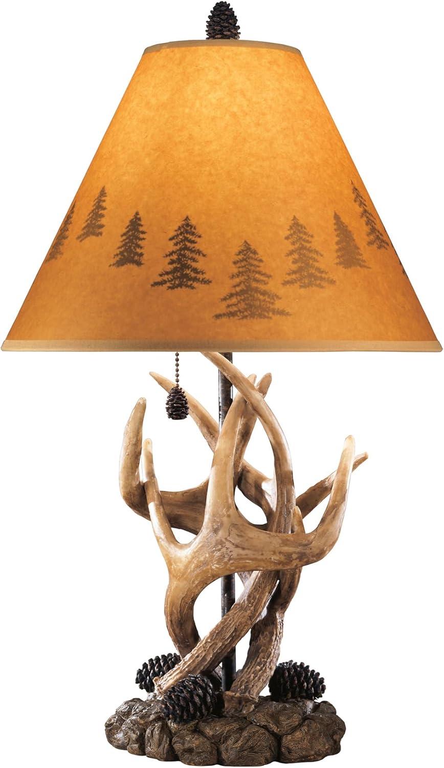 imageSignature Design by Ashley Derek Rustic Cabin Antler Lamp Set 2 Count Brown