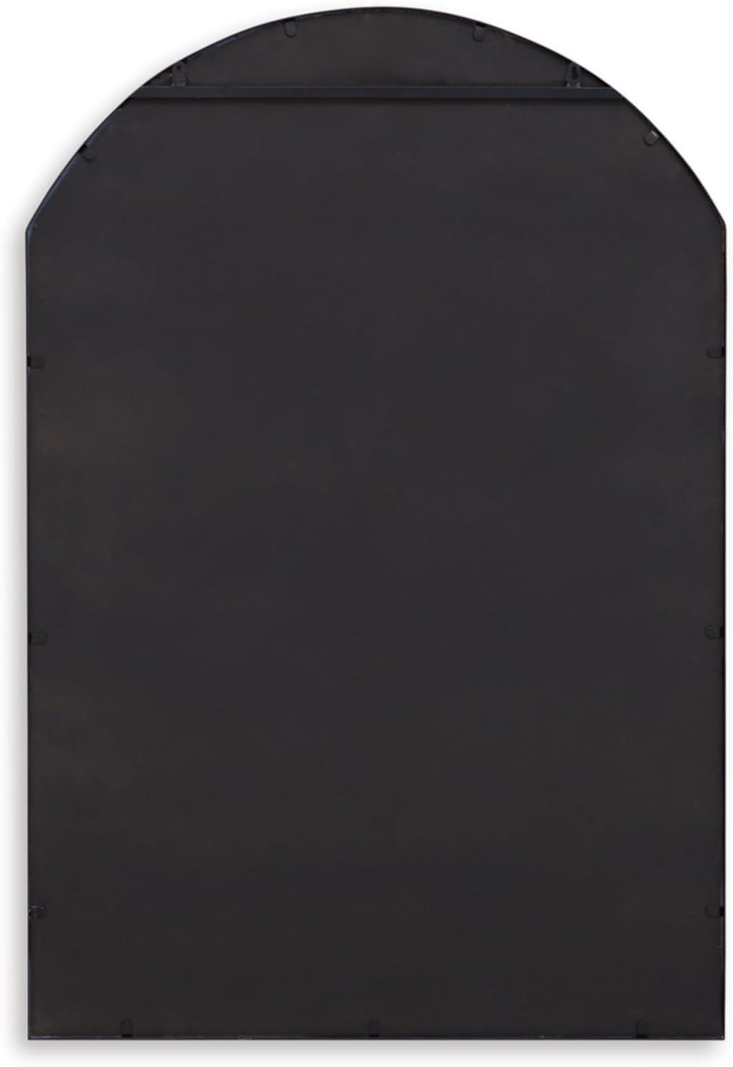 imageSignature Design by Ashley Evengton Modern Arched Wall Mounted Metal Accent Mirror Black