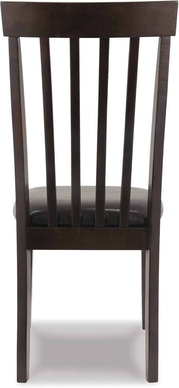 imageSignature Design by Ashley Hammis Rake Back Dining Room Chair Set of 2 Dark BrownDark Brown