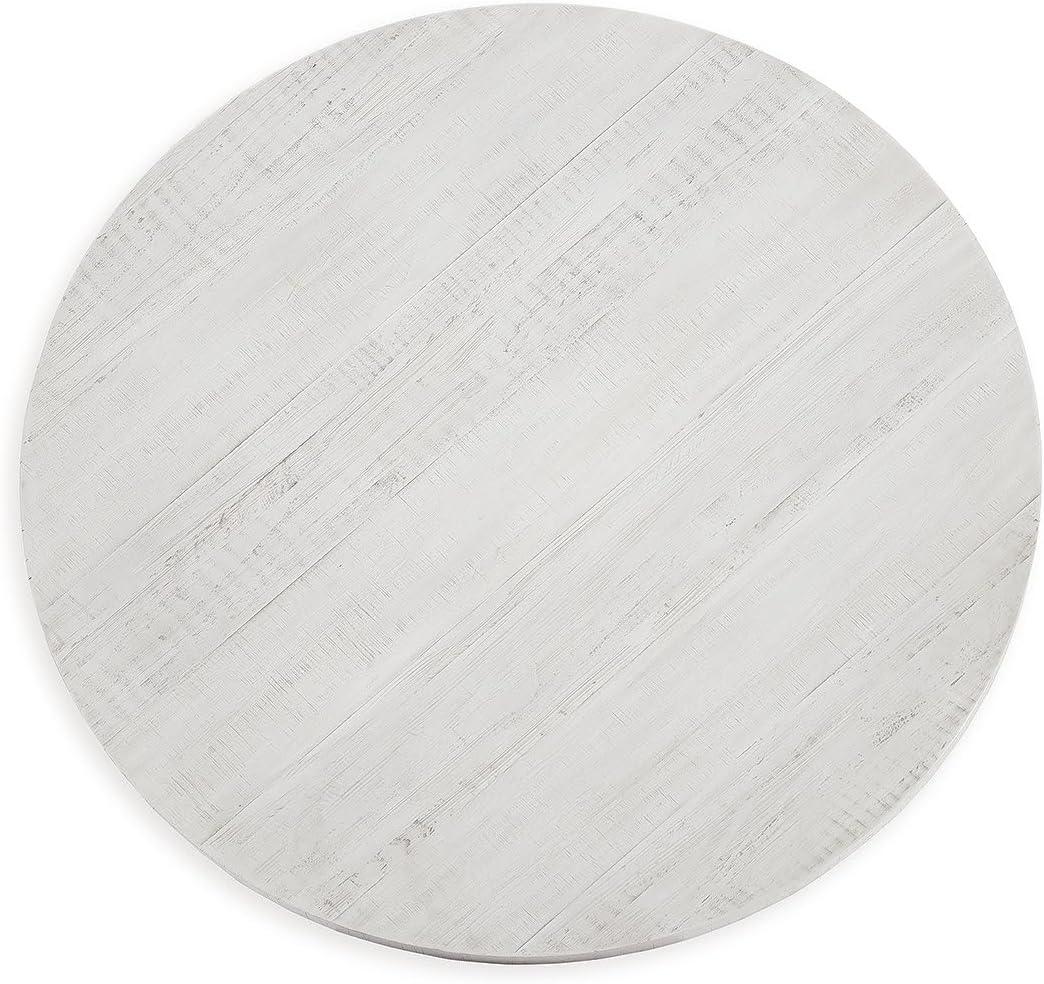 imageSignature Design by Ashley Jallison Farmhouse Distressed Coffee Table with Braced Posts White