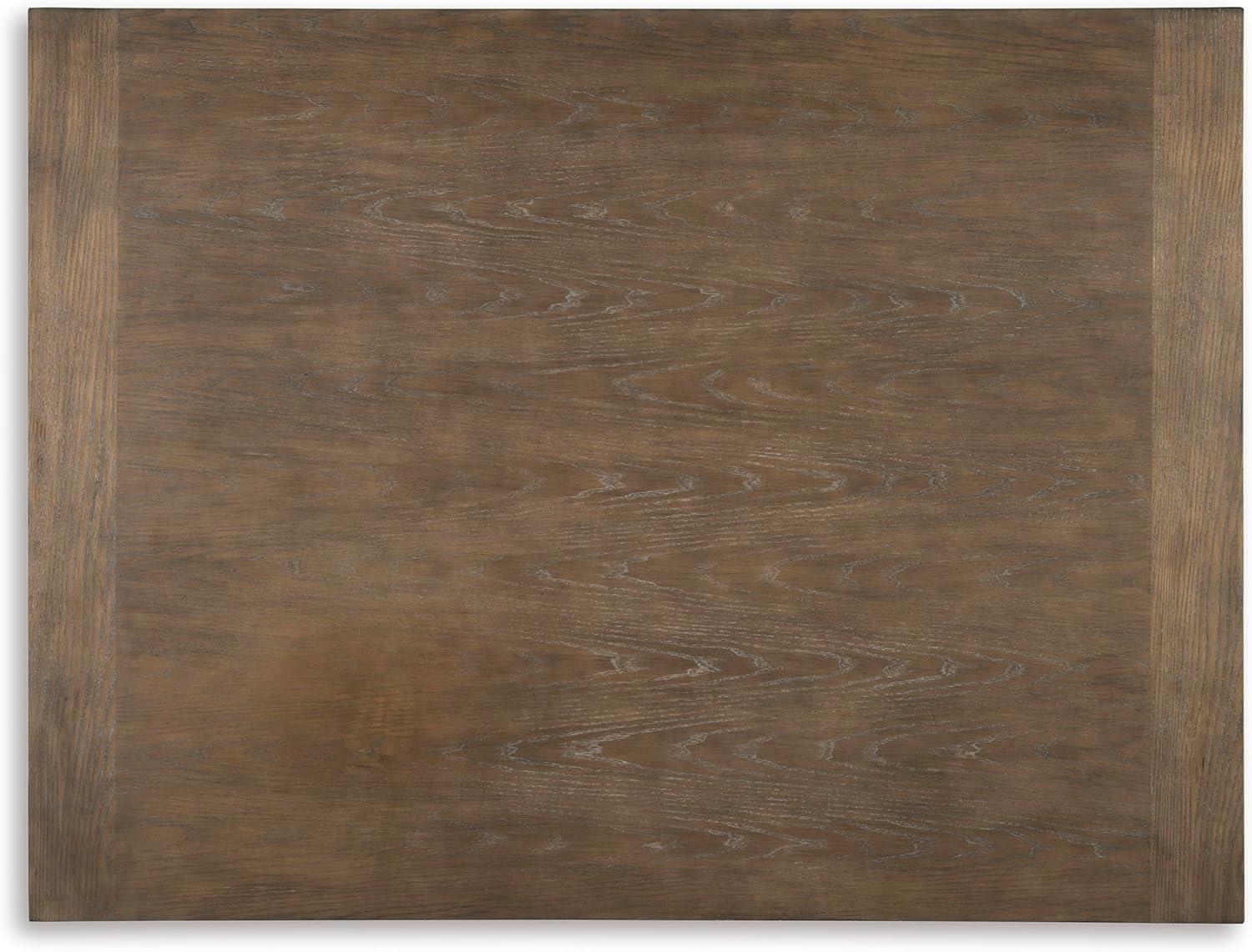 imageSignature Design by Ashley Loyaska Casual Rectangular Cocktail Table Natural Marble Top Oak Veneer 56quot W x 42quot D x 1688quot H White ampamp Light Gray ampamp BrownGrayish Brown