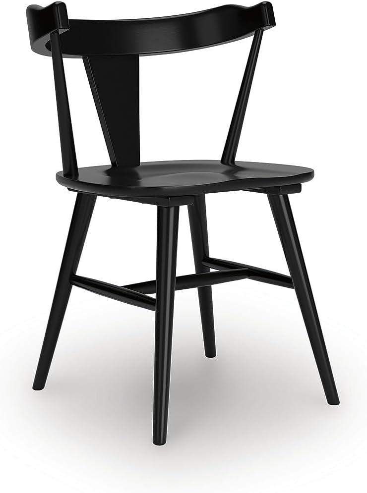 imageSignature Design by Ashley Mid Century Centiar Dining Bucket Chair Set of 2 Black and BrownBlack