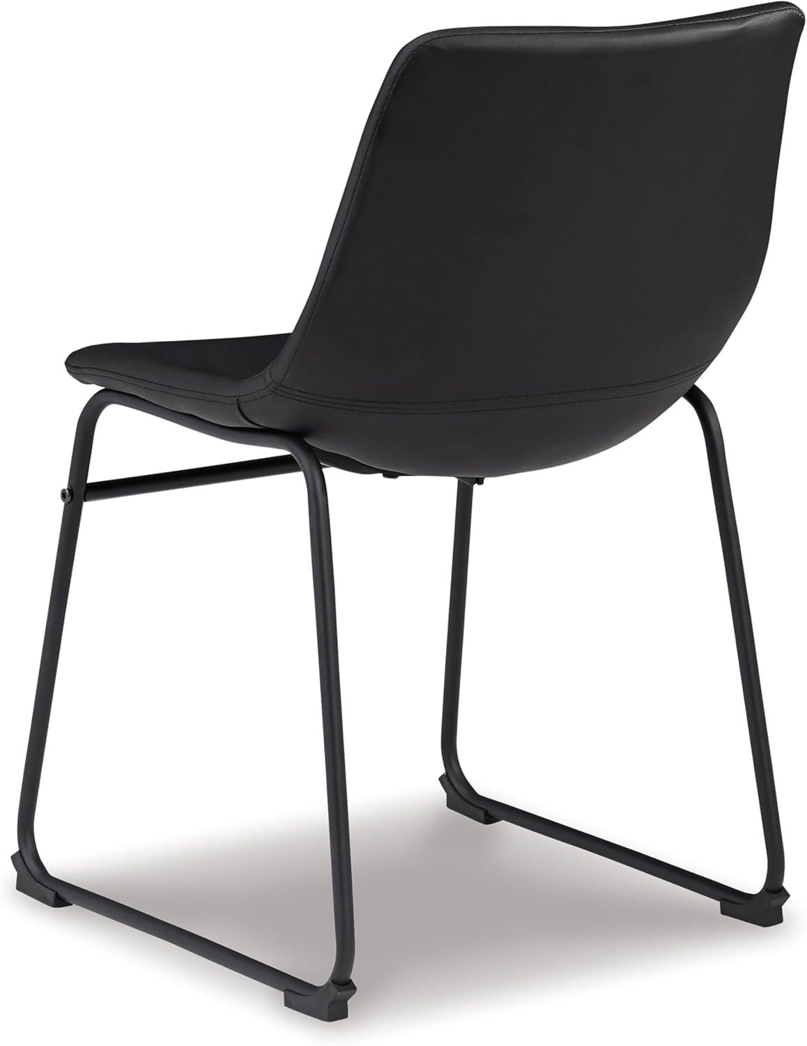 imageSignature Design by Ashley Mid Century Centiar Dining Bucket Chair Set of 2 Black and BrownBlack