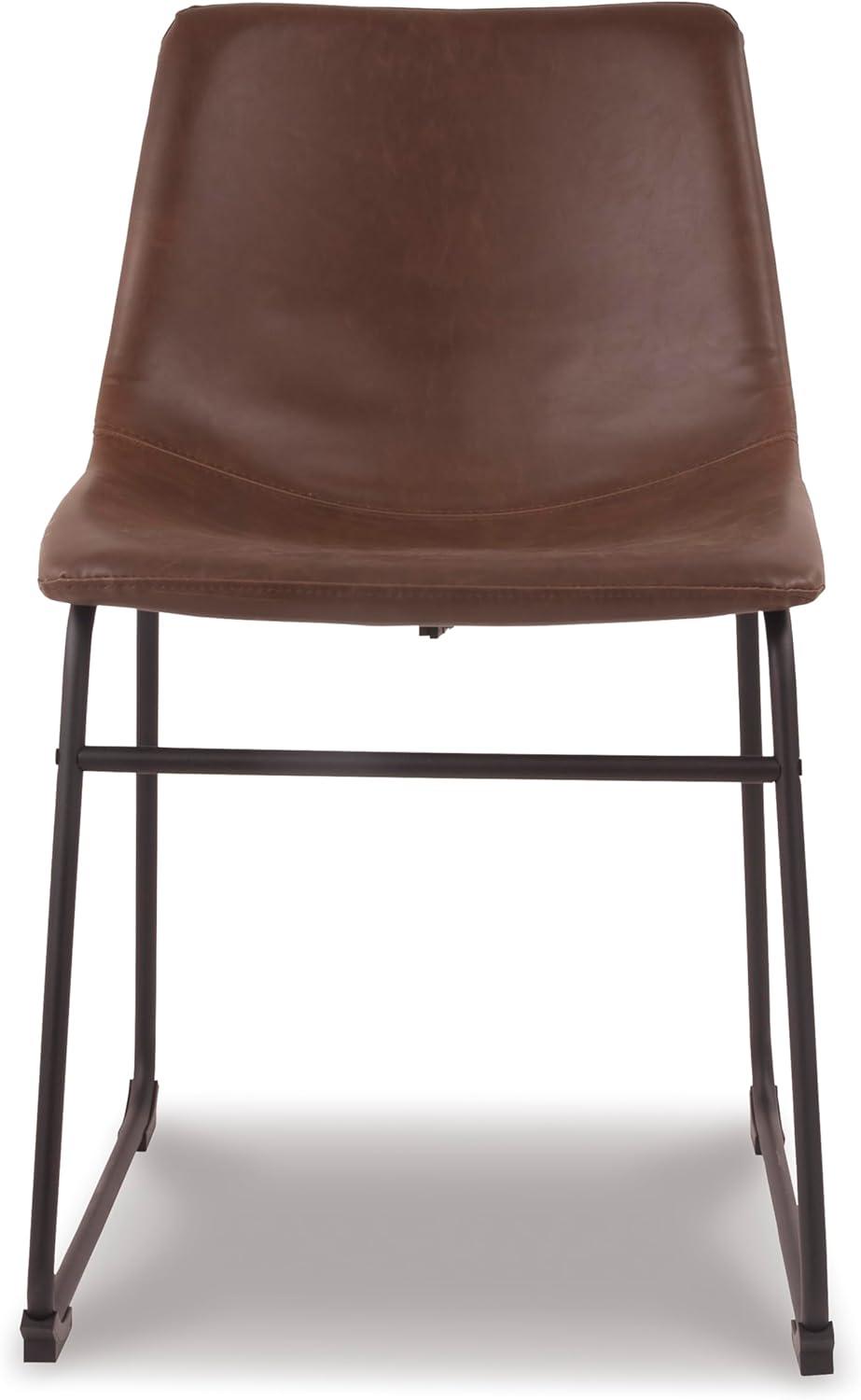 imageSignature Design by Ashley Mid Century Centiar Dining Bucket Chair Set of 2 Black and BrownBrown