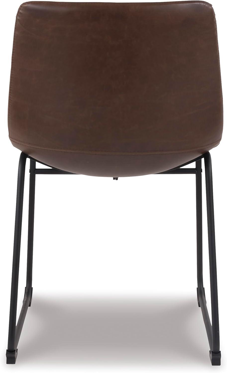 imageSignature Design by Ashley Mid Century Centiar Dining Bucket Chair Set of 2 Black and BrownBrown