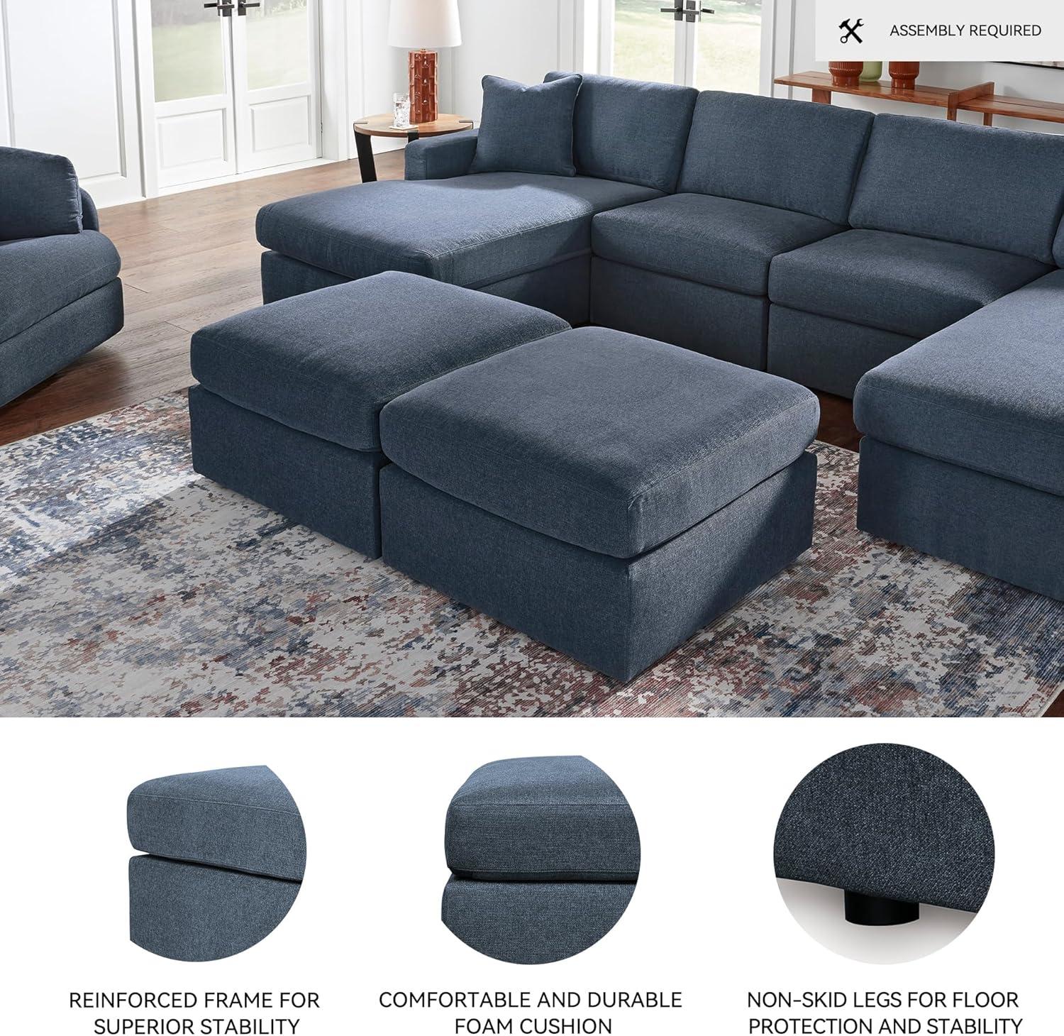 imageSignature Design by Ashley Modmax Contemporary Swivel Glider Recliner PressBack Reclining Cleanable ampamp Durable Performance Fabric 21quot Seat Height GrayBlue