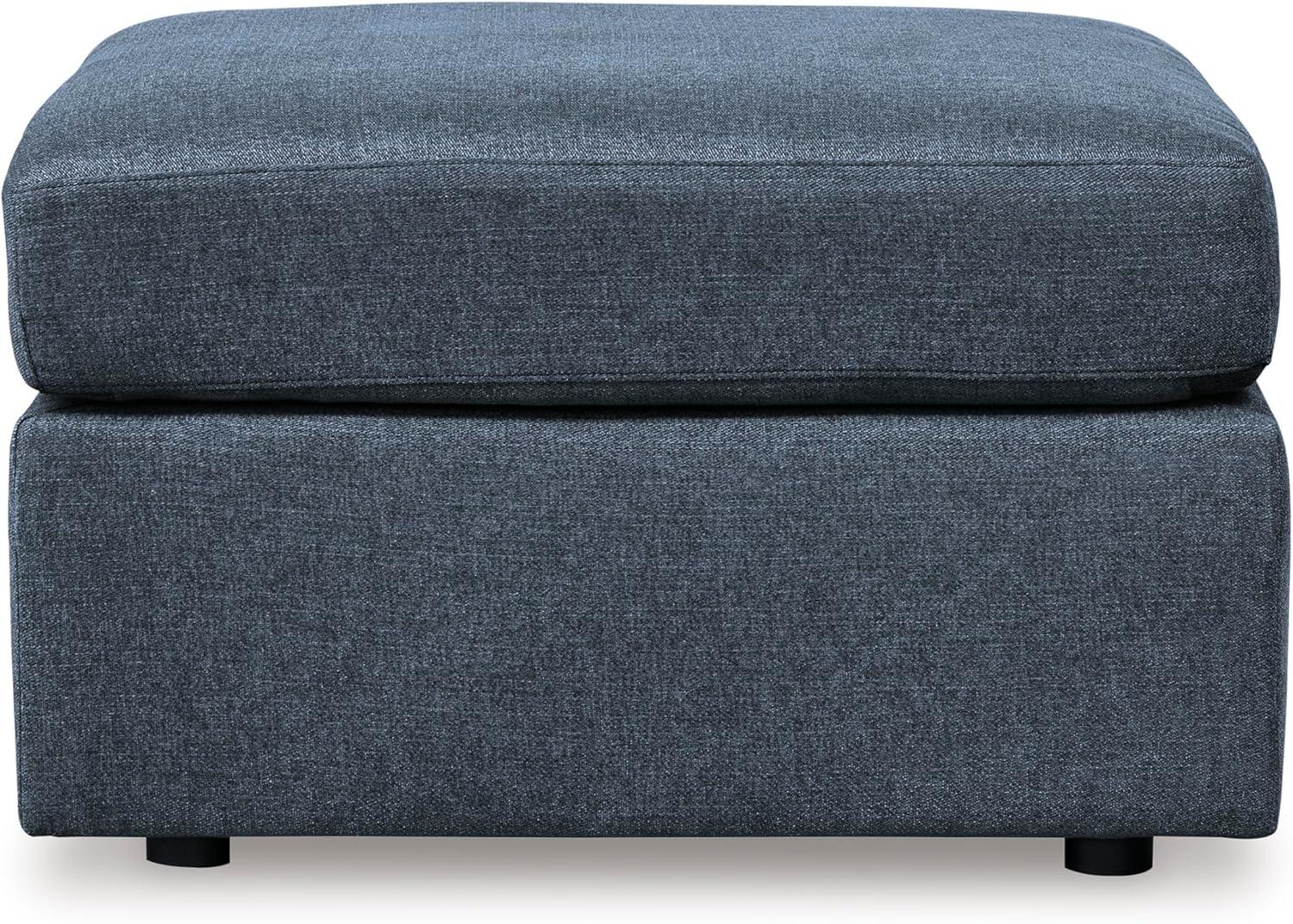 imageSignature Design by Ashley Modmax Contemporary Swivel Glider Recliner PressBack Reclining Cleanable ampamp Durable Performance Fabric 21quot Seat Height GrayBlue