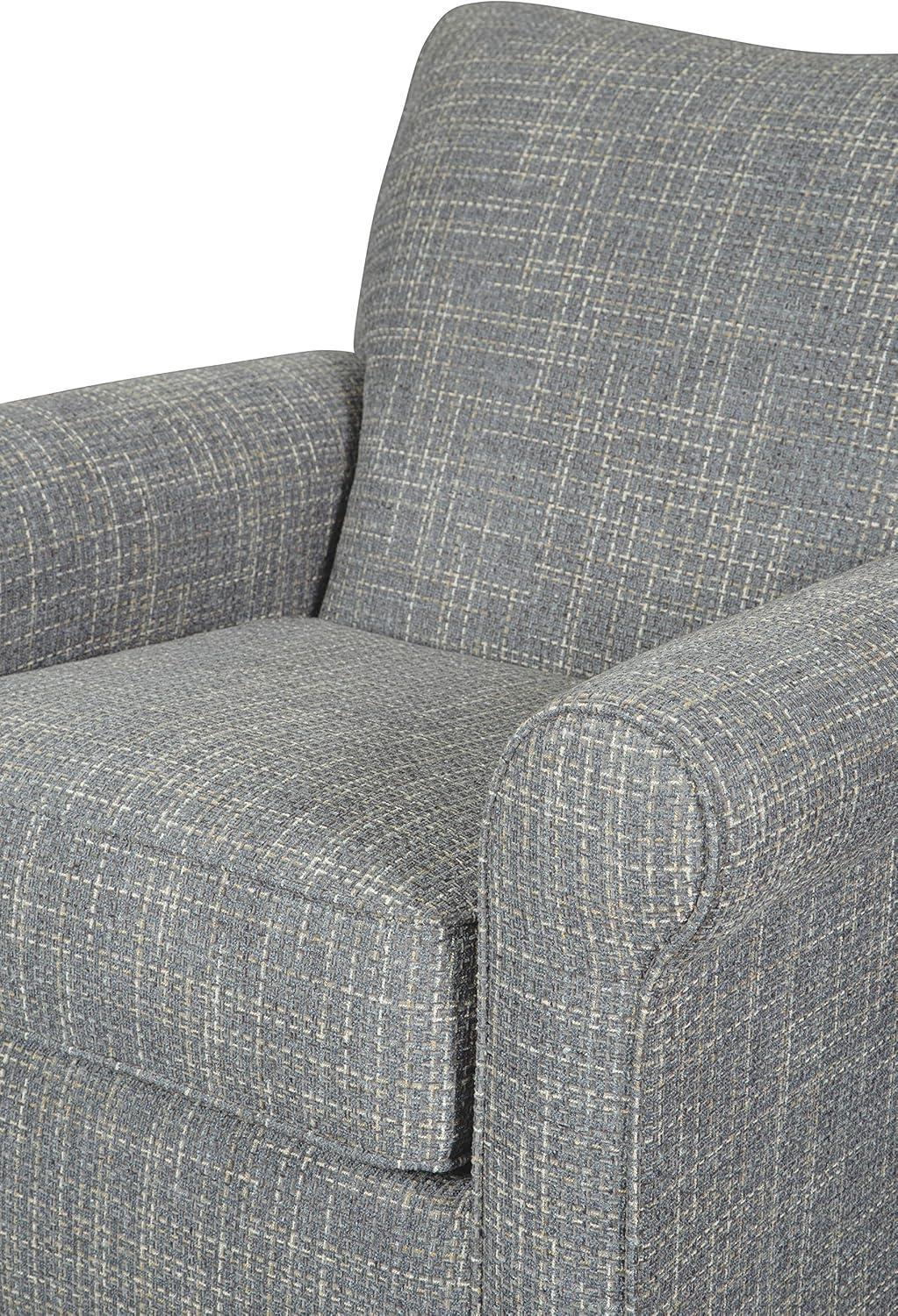imageSignature Design by Ashley Renley 360Degree Swivel Glider Nursery Accent Chair Gray