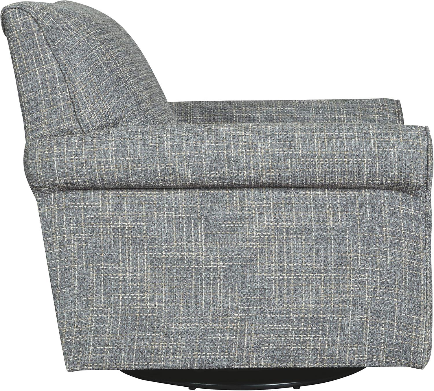 imageSignature Design by Ashley Renley 360Degree Swivel Glider Nursery Accent Chair Gray